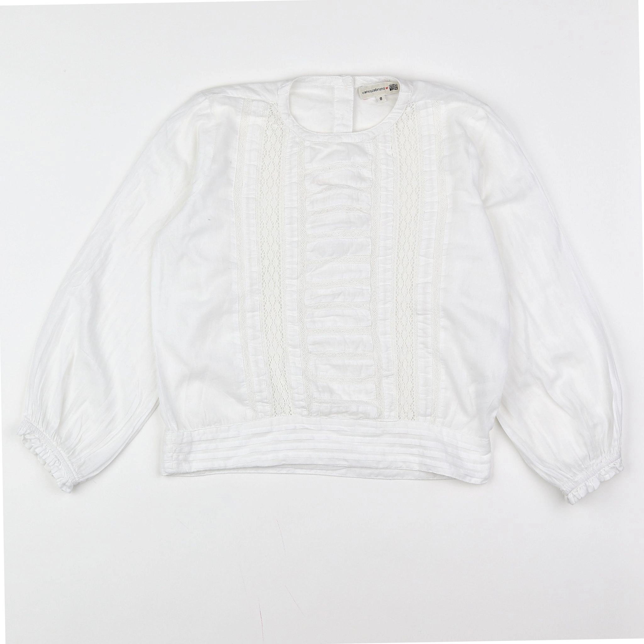 Bonton - blouse blanc - 8 ans